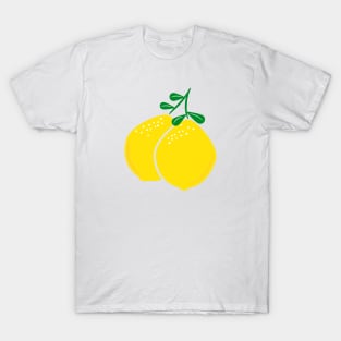 Vibrant Lemons Illustration T-Shirt